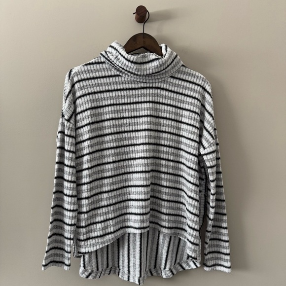 ANTHROPOLOGIE SATURDAY SUNDAY PIPPA HACCI STRIPED TURTLENECK SWEATER SIZE XS - Picture 1 of 5